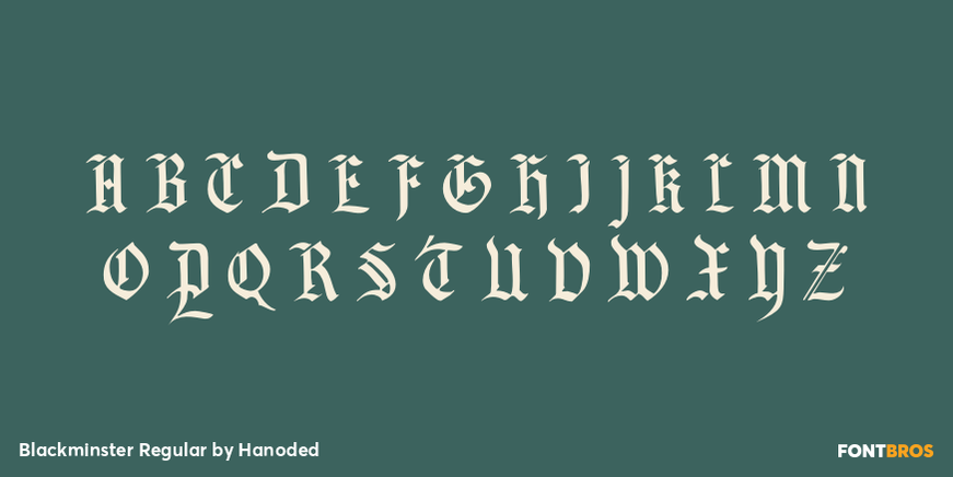 Blackminster Regular Font Poster #2