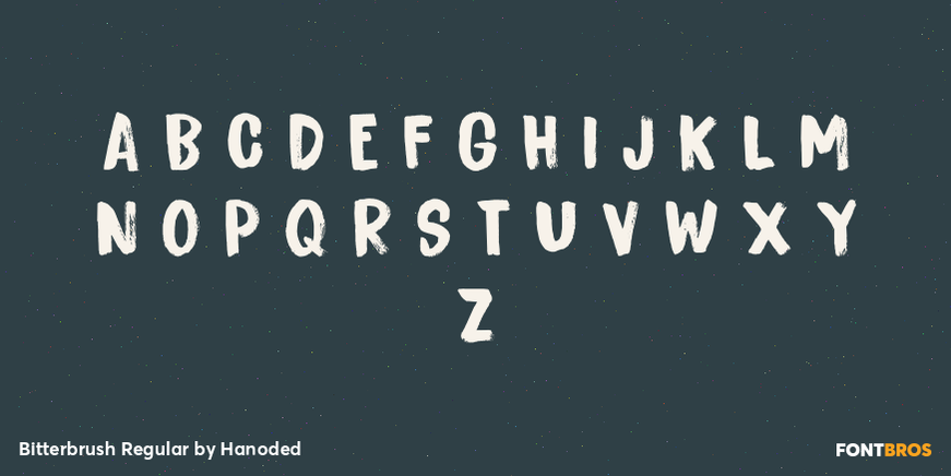 Bitterbrush Regular Font Poster #2