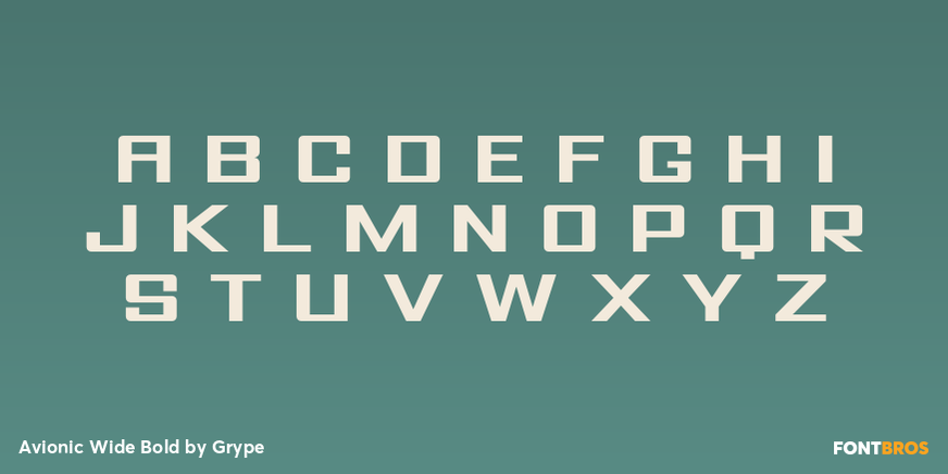 Avionic Wide Bold Font Poster #2