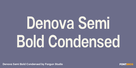 Denova Semi Bold Condensed Thumbnail #1