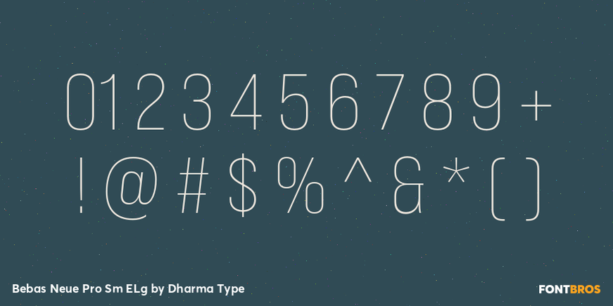 Bebas Neue Pro Sm ELg Font Poster #4