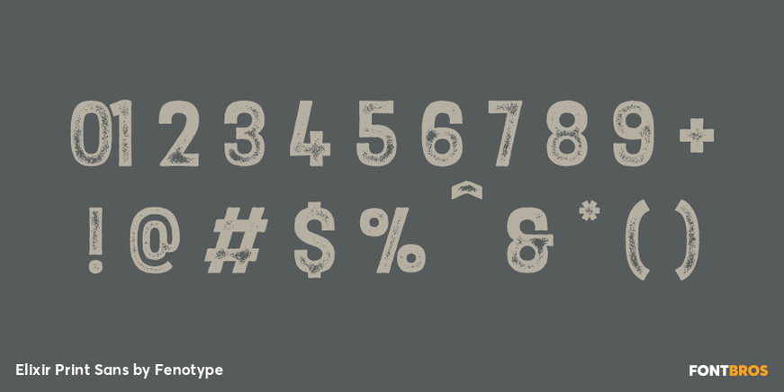 Elixir Print Sans Font Poster #4