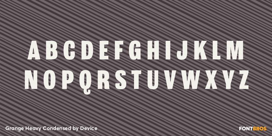 Grange Heavy Condensed Font Poster #2