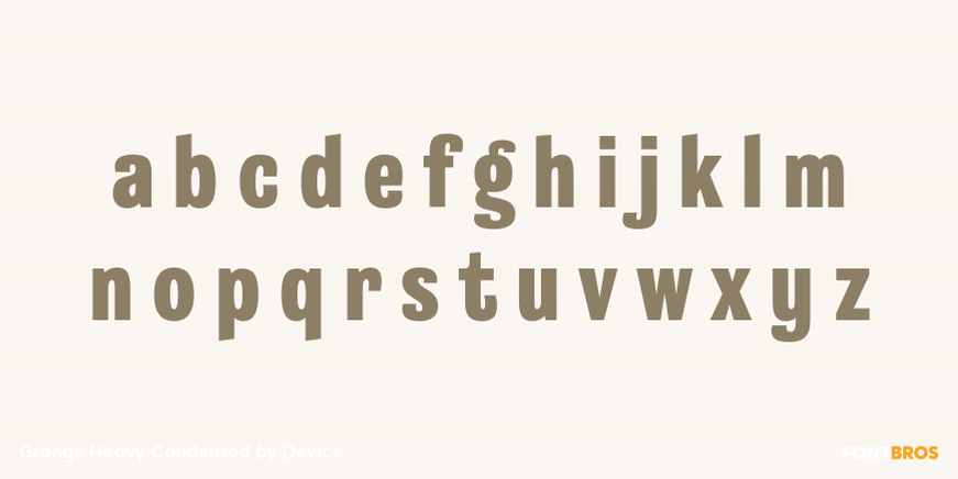 Grange Heavy Condensed Font Poster #3