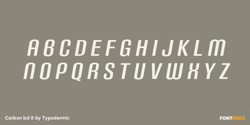 Carbon bd it Font Poster #2