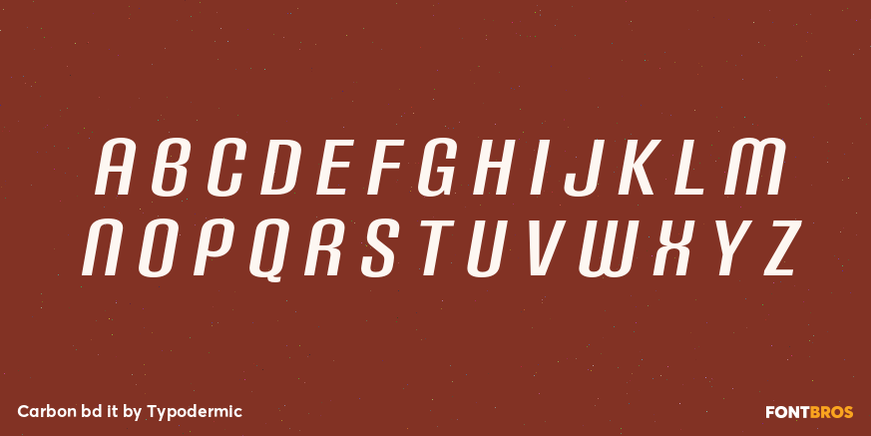 Carbon bd it Font Poster #3