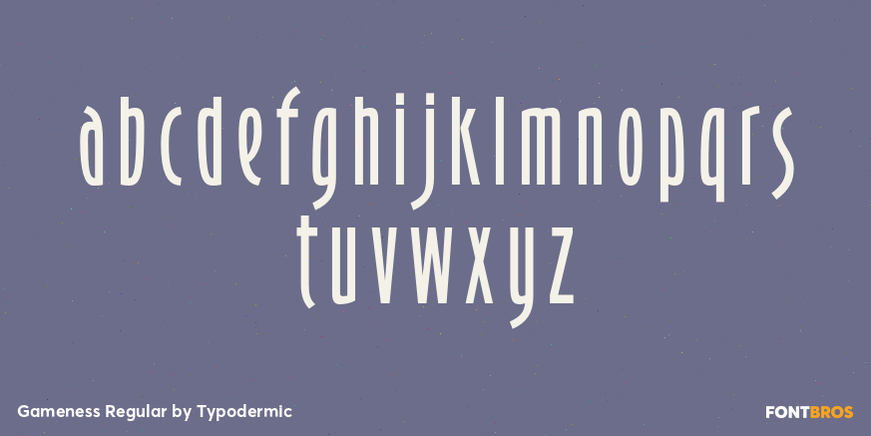 Gameness Regular Font Poster #3
