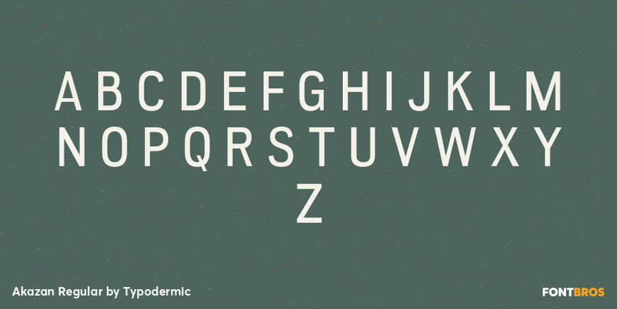 Akazan Regular Font Poster #2