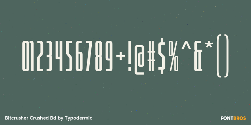 Bitcrusher Crushed Bd Font Poster #4