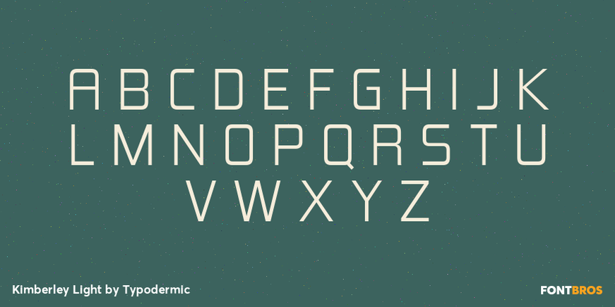 Kimberley Light Font Poster #2