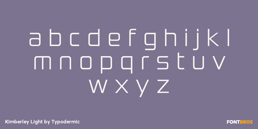 Kimberley Light Font Poster #3