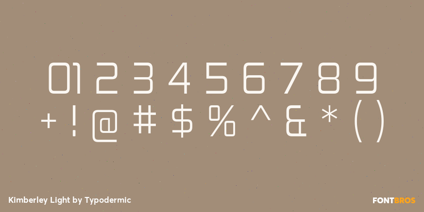 Kimberley Light Font Poster #4