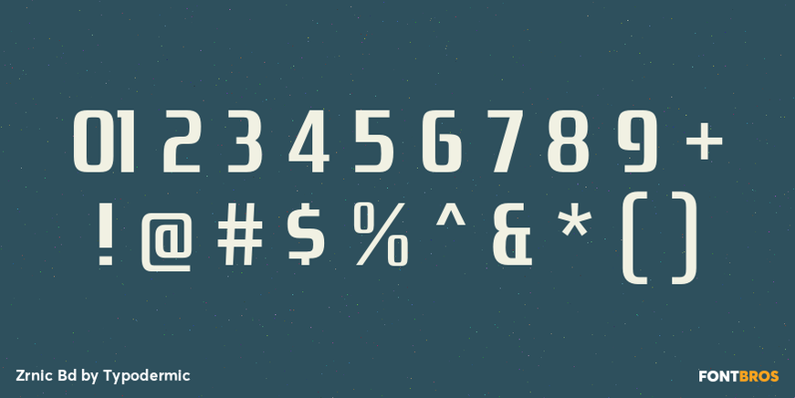 Zrnic Bd Font Poster #4
