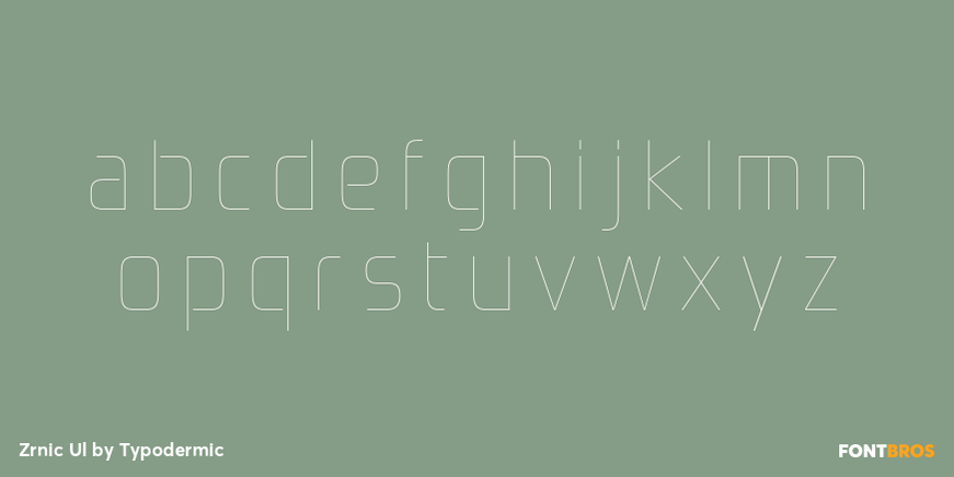 Zrnic Ul Font Poster #3