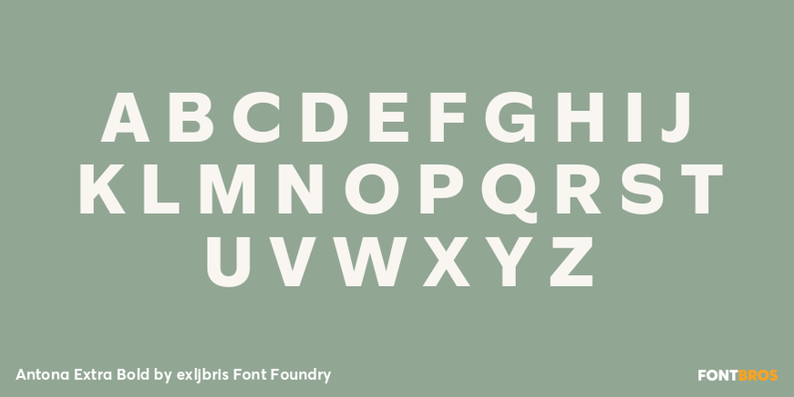 Antona Extra Bold Font Poster #2