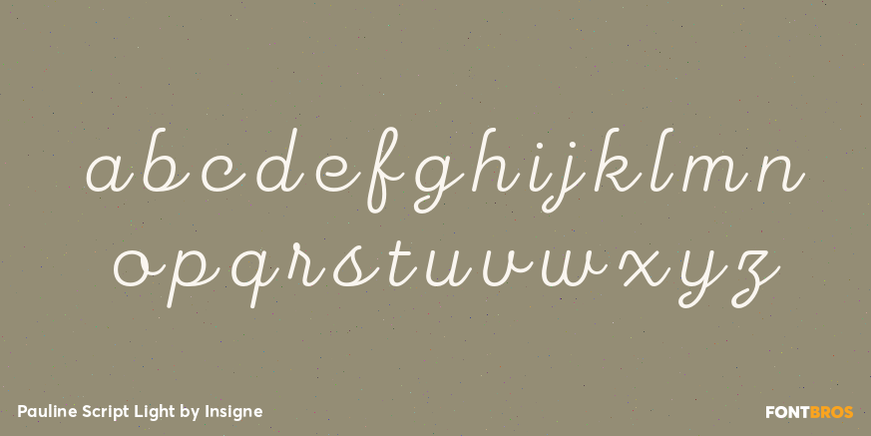 Pauline Script Light Font Poster #3