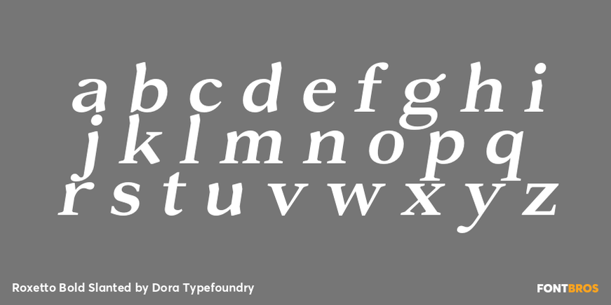 Roxetto Bold Slanted Font Poster #3