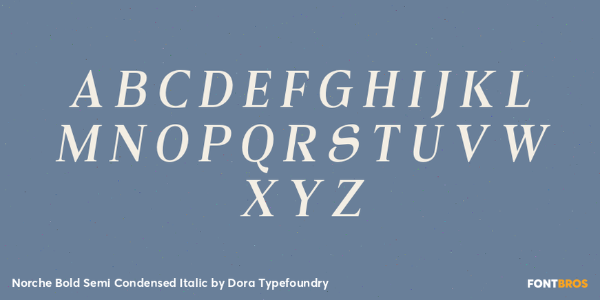 Norche Bold Semi Condensed Italic Font Poster #2