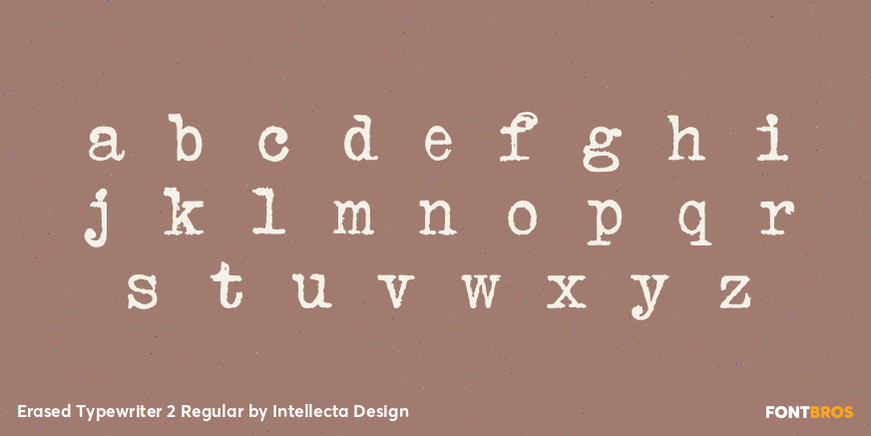 Erased Typewriter 2 Regular Font Poster #3