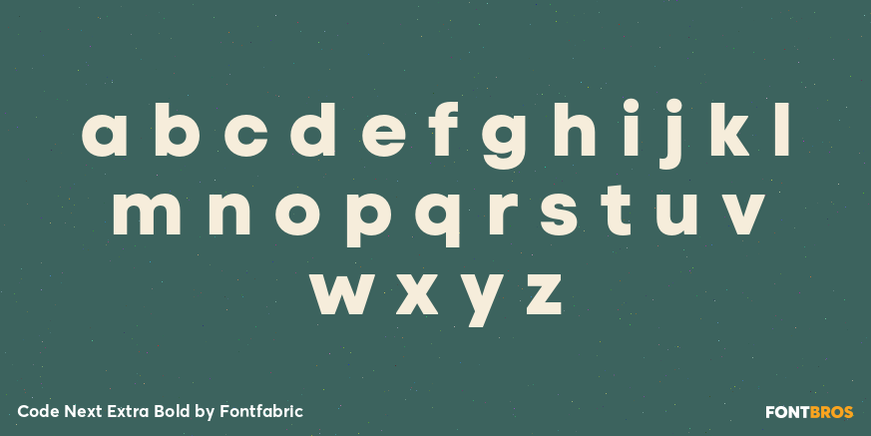 Code Next Extra Bold Font Poster #3