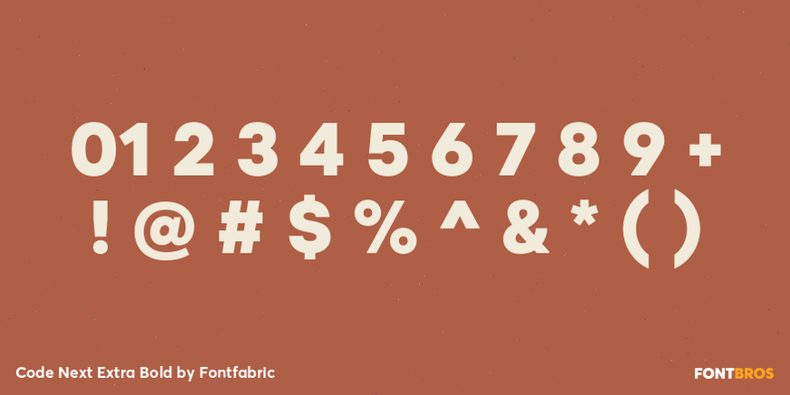 Code Next Extra Bold Font Poster #4