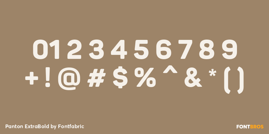 Panton ExtraBold Font Poster #4