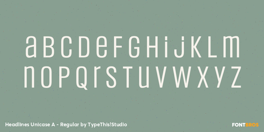 Headlines Unicase A - Regular Font Poster #3