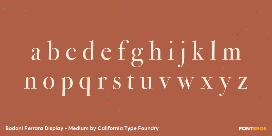 Bodoni Ferrara Display - Medium Font Poster #3