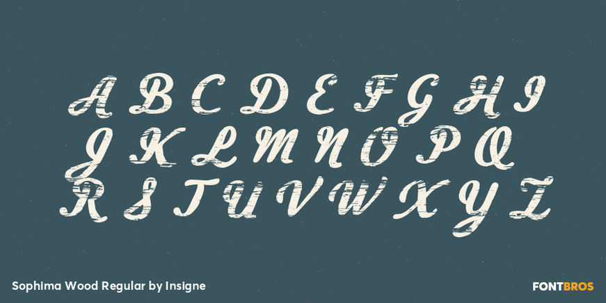 Sophima Wood Regular Font Poster #2