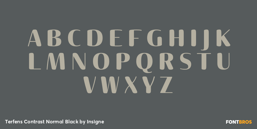 Terfens Contrast Normal Black Font Poster #2