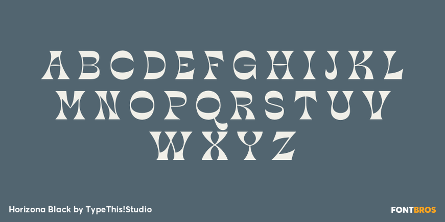 Horizona Black Font Poster #2