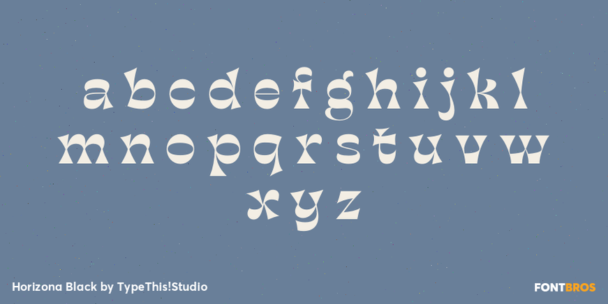 Horizona Black Font Poster #3