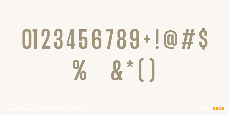 Resolve Sans Cyrillic Bold Cn Font Poster #4