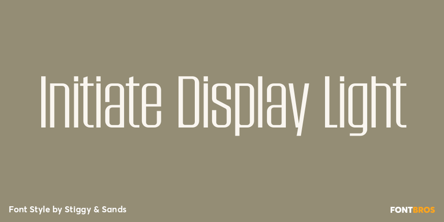 Initiate Display Light Font Poster #1
