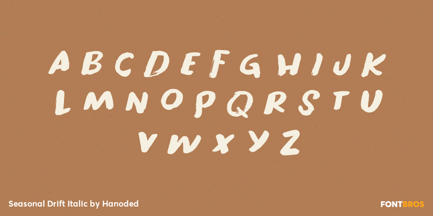 Seasonal Drift Italic Font Poster #3
