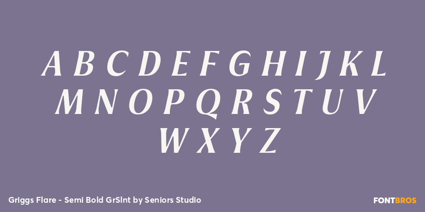 Griggs Flare - Semi Bold GrSlnt Font Poster #2