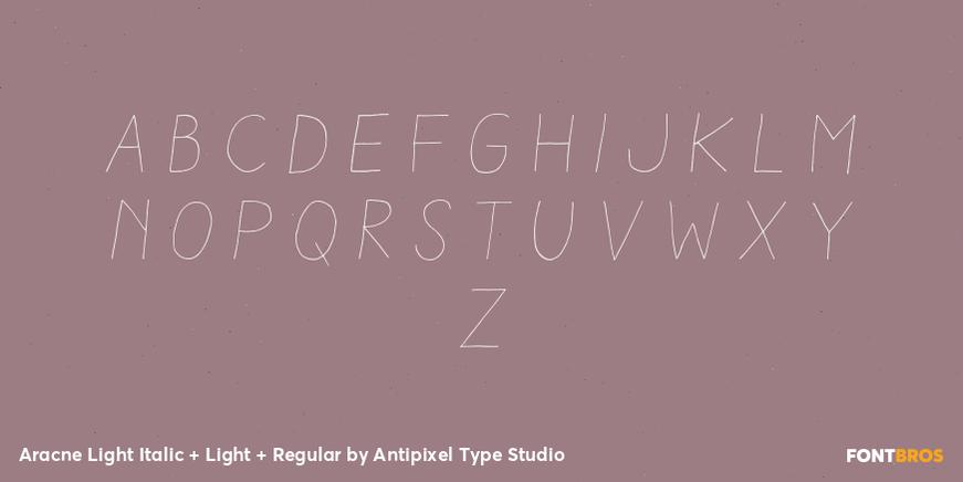 Aracne Light Italic + Light + Regular Font Poster #2
