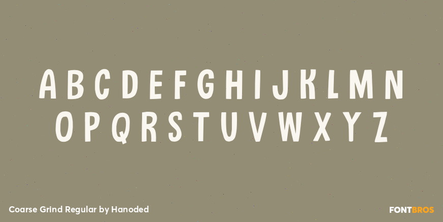 Coarse Grind Regular Font Poster #3