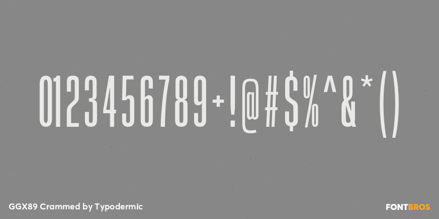 GGX89 Crammed Font Poster #4