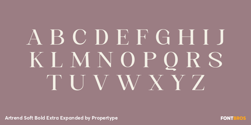 Artrend Soft Bold Extra Expanded Font Poster #2