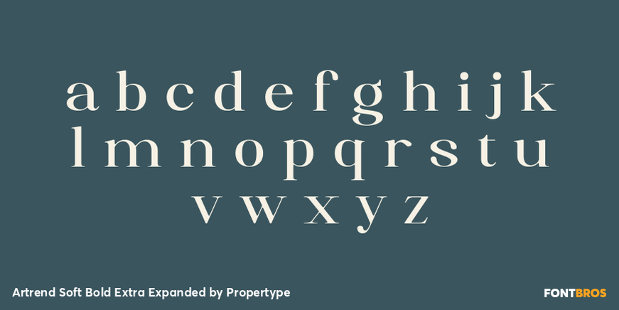 Artrend Soft Bold Extra Expanded Font Poster #3