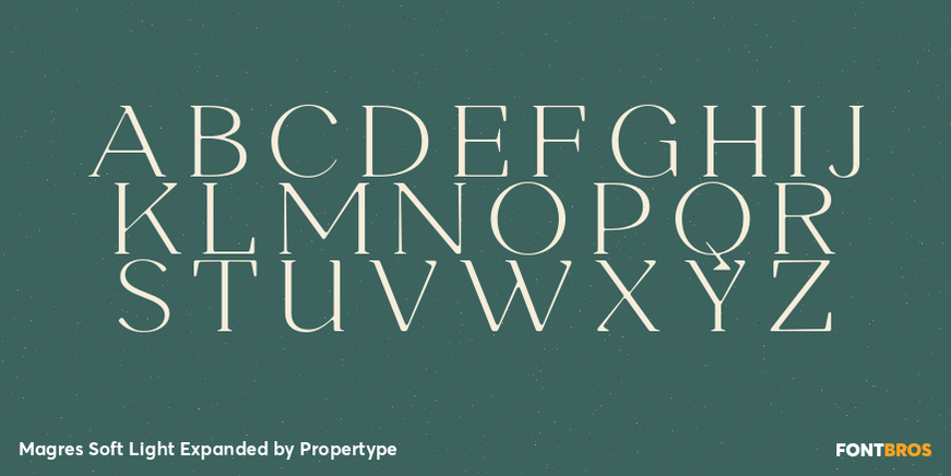 Magres Soft Light Expanded Font Poster #2