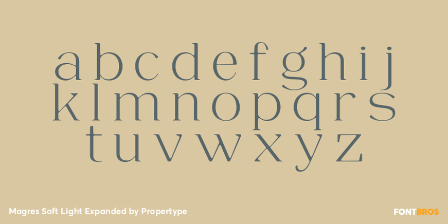 Magres Soft Light Expanded Font Poster #3