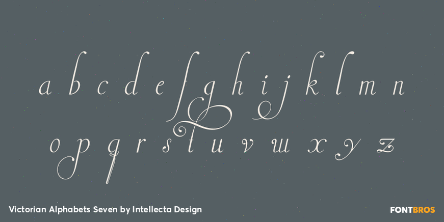 Victorian Alphabets Seven Font Poster #3