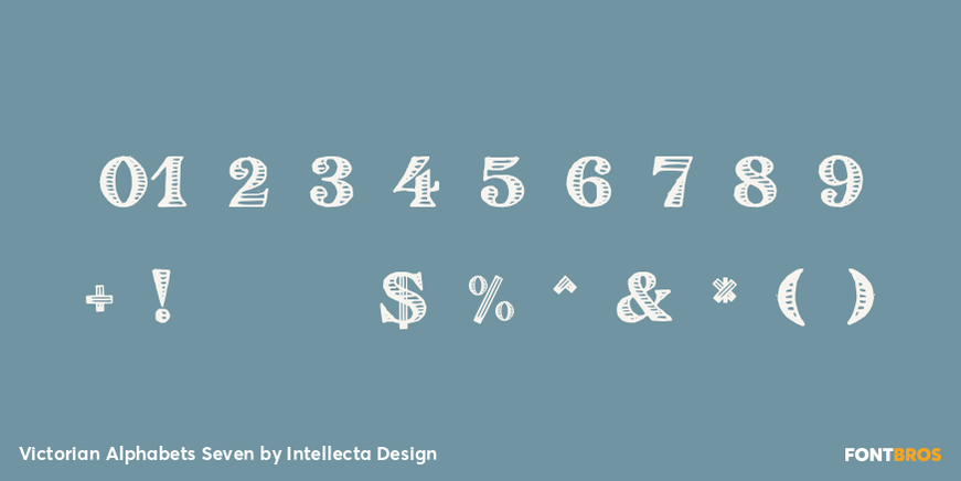 Victorian Alphabets Seven Font Poster #4