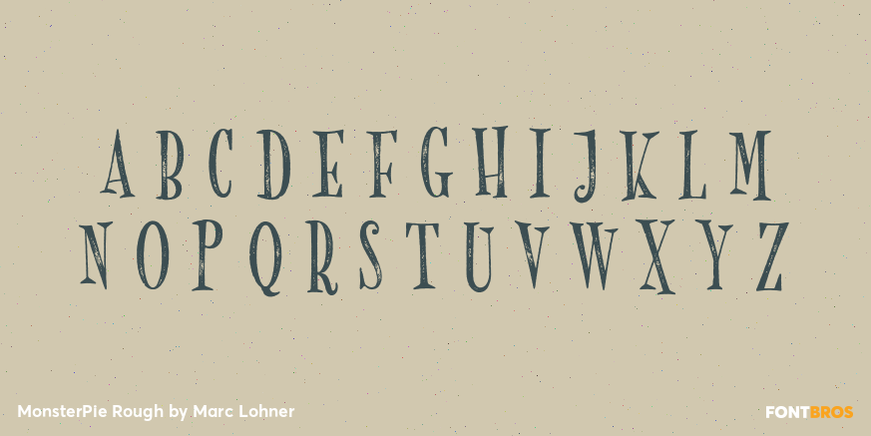 MonsterPie Rough Font Poster #2