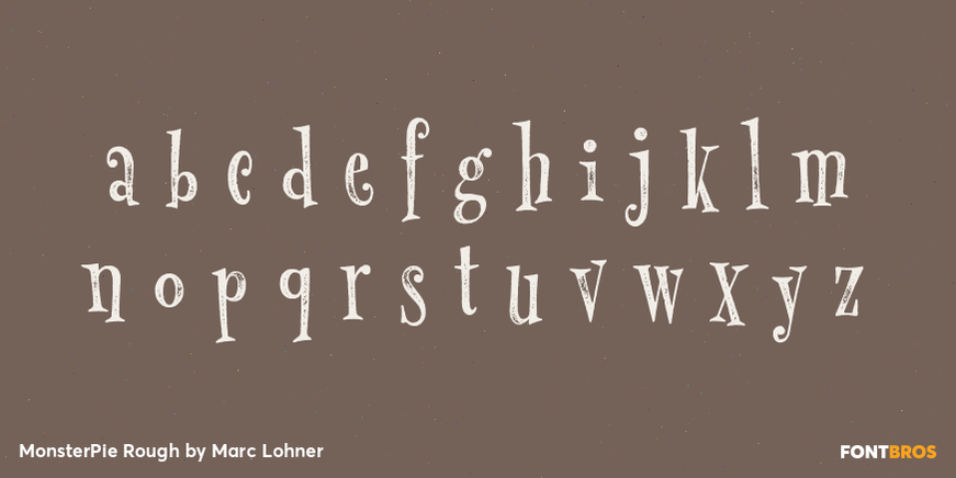 MonsterPie Rough Font Poster #3