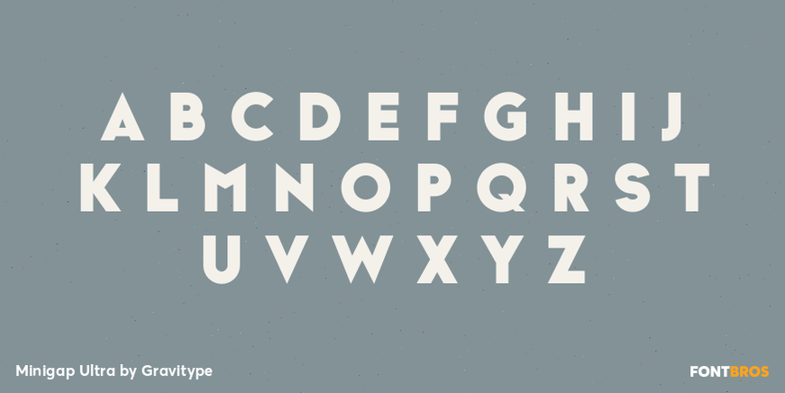 Minigap Ultra Font Poster #2