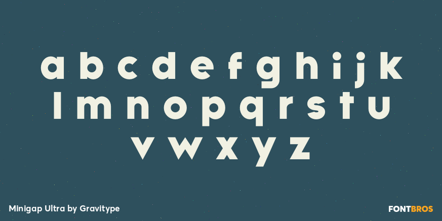 Minigap Ultra Font Poster #3