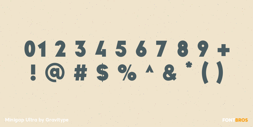 Minigap Ultra Font Poster #4